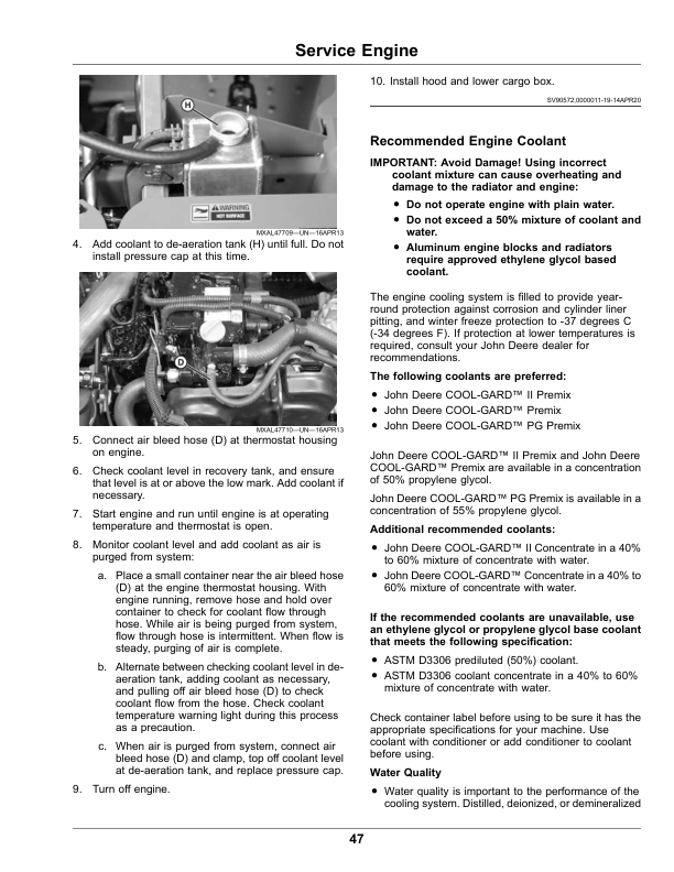 John Deere TH 6X4 Diesel Gator Utility Vehicles (Serial No. 200001-) (Export) Operator's Manual (OMUC39477E) - Image 2