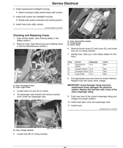 Alternative view of John Deere TE Gator Utility Vehicles (Serial No. 200001-) (Export) Operator's Manual (OMUC39493E)