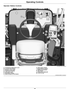 Alternative view of John Deere 7400A TerrainCut Trim, Surrounds Mower Serial Number 120001- Operator's Manual (OMUC39832E)