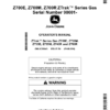 John Deere Z700E, Z700M, Z700R ZTrak Series Gas (090001-) (North America) Operator's Manual (OMUC39843)
