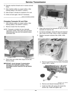 Alternative view of John Deere Select Series Tractors X570, X580, X584, X590 Serial Number 200001- Operator's Manual (OMUC40041)