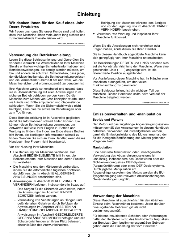John Deere Select Series Tractors X584, X590 Serial Numbers 200001- Operator's Manual (OMUC40046) - Image 2