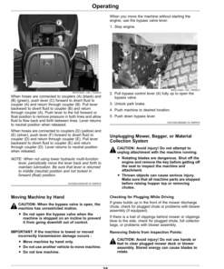 Alternative view of John Deere X730, X734, X738, X739 Lawn, Garden Tractors (130001-) (North America) Operator's Manual (OMUC40324)