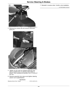 Alternative view of John Deere 1200A Bunker Rake Serial Number 350001- Operator's Manual (OMUC40359)