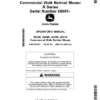 John Deere Commercial Walk Behind Mower R Series (060001-) Operator's Manual (OMUC40367)
