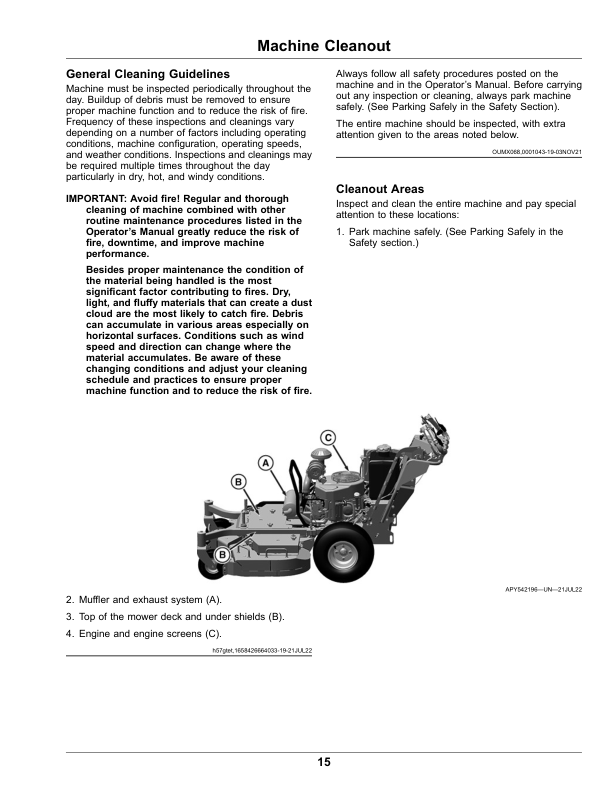 John Deere Commercial Walk Behind Mower R Series (060001-) Operator's Manual (OMUC40367) - Image 2