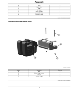 Alternative view of John Deere 2-Bag Material Collection System for 42-Inch Accel Deep Mower Decks on Z370R Ztrak (050001-) Operator's Manual (OMUC40402E)