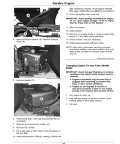 Alternative view of John Deere S220 Riding Lawn Tractor Serial Number 90001-S240 Riding Lawn Tractor Serial Number 960001- Operator's Manual (OMUC40872)