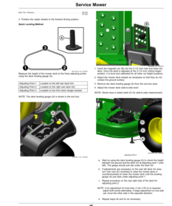 Alternative view of John Deere Residential ZTrak Z515E, Z530M, Z530R, Z545R Serial Number 120001- Operator's Manual (OMUC41267)