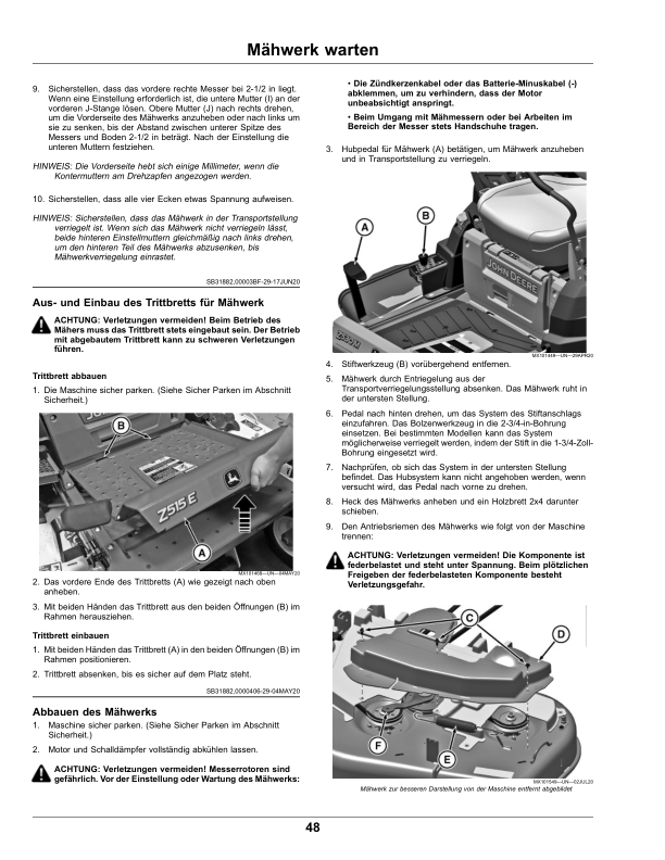 John Deere Residential ZTrak Z515E, Z530M, Z545R Serial Number 120001- Operator's Manual (OMUC41269) - Image 2
