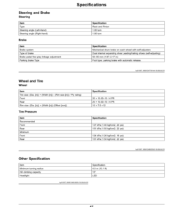 Alternative view of John Deere Gator GS Electric Utility Vehicle (Serial No. 030001-) Operator's Manual (OMUC42765)