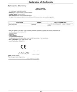 Alternative view of John Deere Z370R, Z380R Residential ZTrak Mowers 42A, 48A, 54A Decks (050001-) Operator's Manual (OMUC42875E)