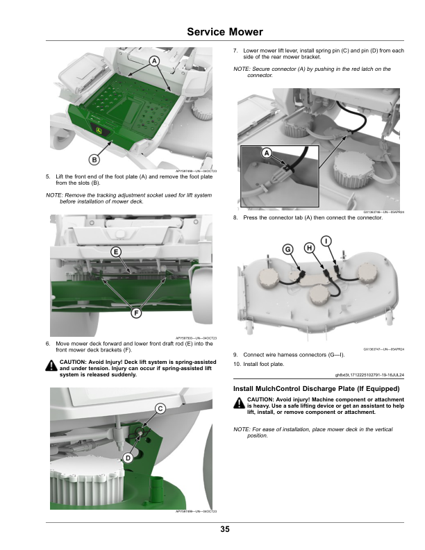 John Deere Z370R, Z380R Residential ZTrak Mowers 42A, 48A, 54A Decks (050001-) Operator's Manual (OMUC42875) - Image 4