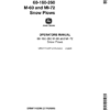 John Deere 60, 160, 260, M-60, MI-72 Snow Plows Operator's Manual (OMW11420W)