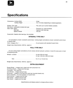 Alternative view of John Deere 307 Gyramor Rotary Cutter Operator's Manual (OMW11529)