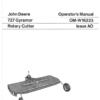 John Deere 727 Gryamor Rotary Cutter Operator's Manual (OMW16223)