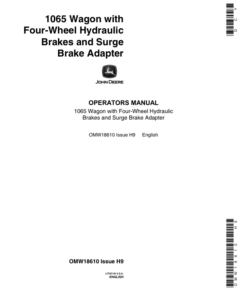 John Deere 1065 Wagon Operator's Manual (OMW18610)
