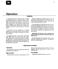 Alternative view of John Deere 407 Gyramor Rotary Cutter Operator's Manual (OMW21132)