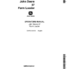 John Deere 37 Farm Loader Operator's Manual (OMW21300)