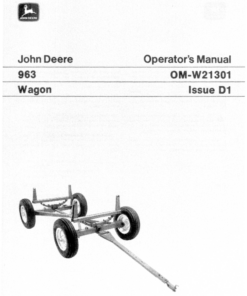 John Deere 963 Wagon Operator's Manual (OMW21301)