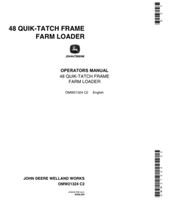 John Deere 48 Loader Operator's Manual (OMW21324)