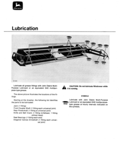 Alternative view of John Deere 290 Pull-Type Windrower Operator's Manual (OMW21325)