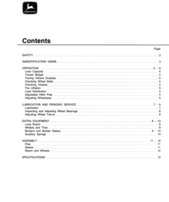 Alternative view of John Deere 1065A Farm Wagon Operator's Manual (OMW21362)