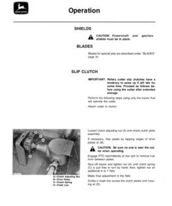 Alternative view of John Deere 1408 Rotary Cutter Operator's Manual (OMW21429)