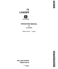 John Deere 75 Loader Operator's Manual (OMW21459)