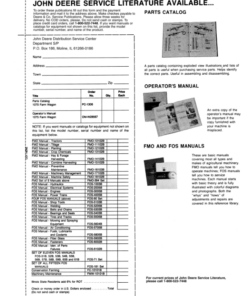 Alternative view of John Deere 1075 Farm Wagon Operator's Manual (OMW28567)
