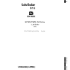 John Deere S16 Subsoiler Operator's Manual (OMW32655)