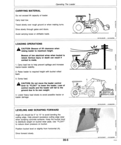 Alternative view of John Deere 146 Farm Loader Operator's Manual (OMW37996)
