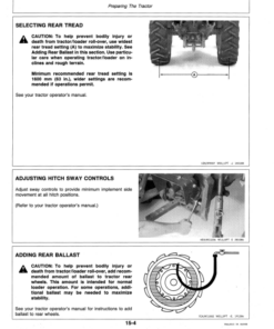 Alternative view of John Deere 110 Farm Loader Operator's Manual (OMW38932)