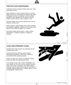 Alternative view of John Deere 872, 874, 876 Side Delivery Manure Spreader Operator's Manual (OMW40627)