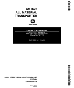 John Deere AMT 622 All Material Transporter Operator's Manual (OMW40634)