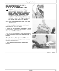 Alternative view of John Deere 620, 720 & 725 Loaders Operator's Manual (OMW43427)