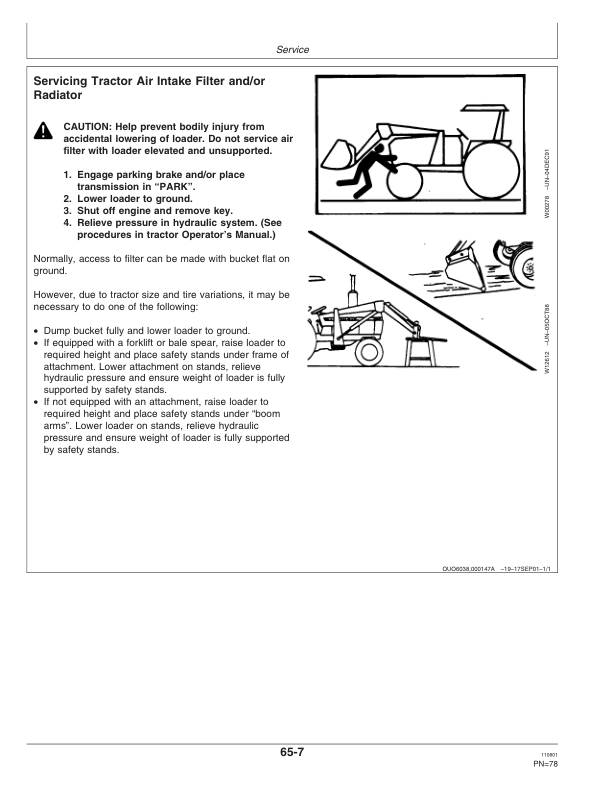 John Deere 840 Loader Operator's Manual (OMW48522) - Image 3