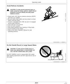 Alternative view of John Deere 419 Loader Operator's Manual (OMW48833)