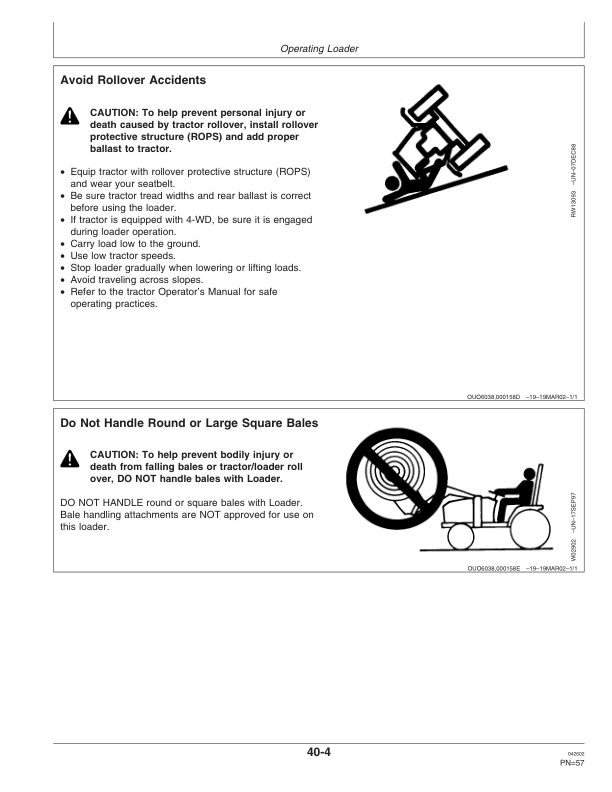John Deere 419 Loader Operator's Manual (OMW48833) - Image 2
