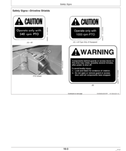 Alternative view of John Deere MX8 Rotary Cutters (009001-010799) MX10 Rotary Cutters (008001-009899) Operator's Manual (OMW49833)