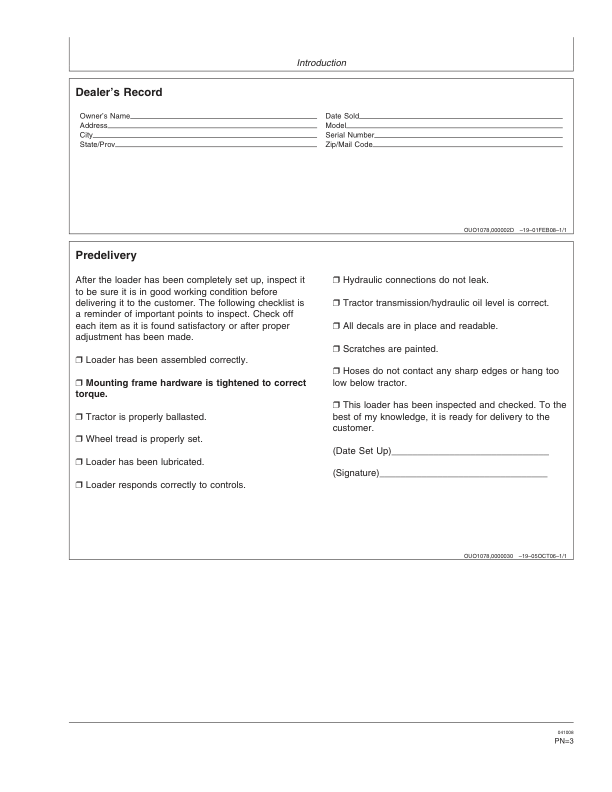 John Deere 200X & 200CX Loaders Operator's Manual (OMW49882) - Image 2