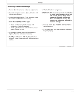 Alternative view of John Deere HX10 Rotary Cutters (005001-006099) HX14 Rotary Cutters (005001-005899) North America Operator's Manual (OMW49923)