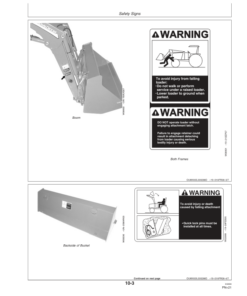 Alternative view of John Deere 300X & 300CX Loaders Operator's Manual (OMW50642)