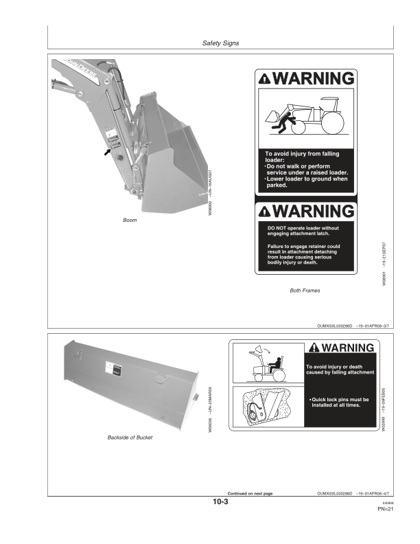 John Deere 300X & 300CX Loaders Operator's Manual (OMW50642) - Image 2
