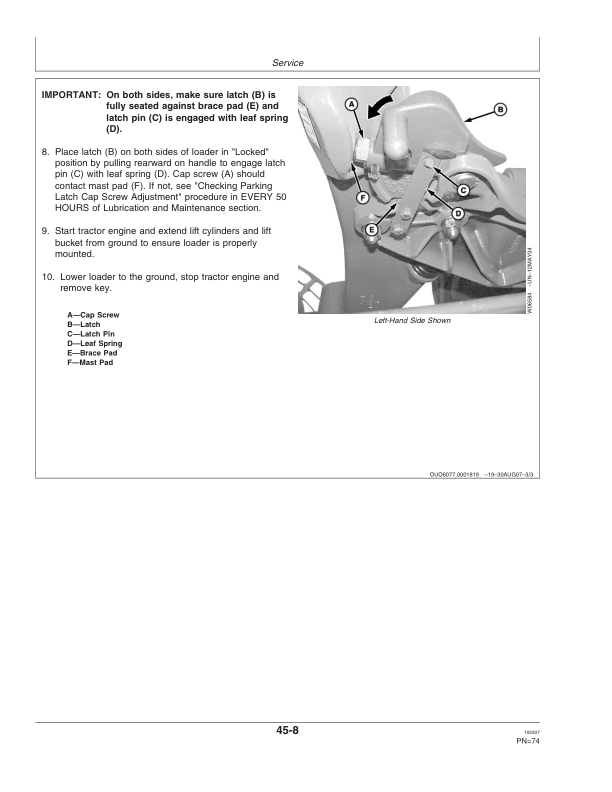 John Deere 400X & 400CX Loaders Operator's Manual (OMW51068) - Image 2