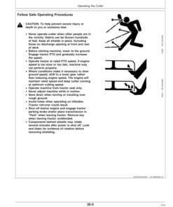 Alternative view of John Deere LX4, LX5, LX6 Rotary Cutters Operator's Manual (OMW51358)