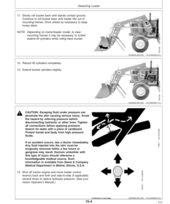 Alternative view of John Deere 620 Loader (009600-) Operator's Manual (OMW51684)