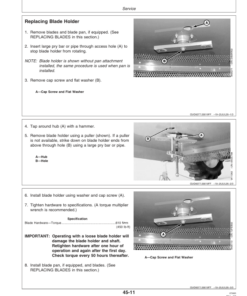 Alternative view of John Deere 609 & 709 Rotary Cutter Operator's Manual (OMW51710)