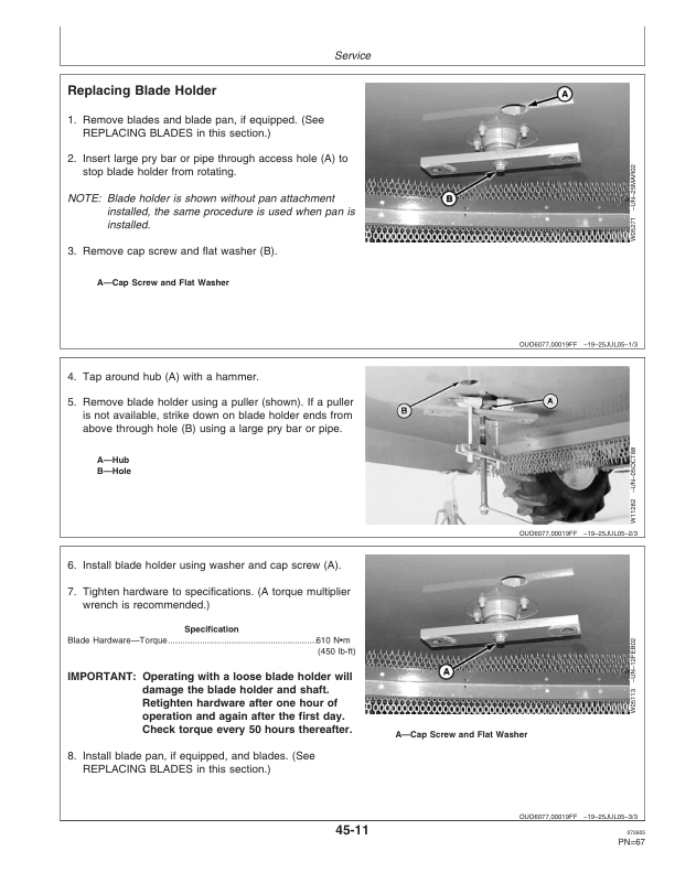 John Deere 609 & 709 Rotary Cutter Operator's Manual (OMW51710) - Image 2