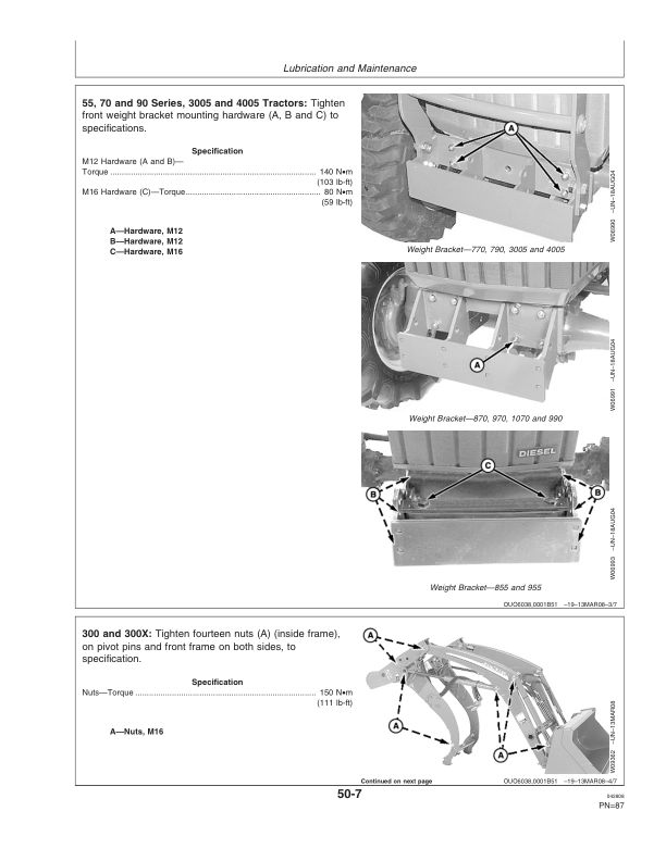 John Deere 300, 300X & 300CX Loaders Operator's Manual (OMW52222) - Image 3